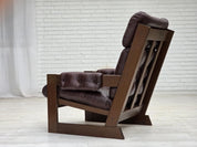 Scandinavian_Armchair,_Upholstered_&_Wood_Frame,_1970s_Denmark