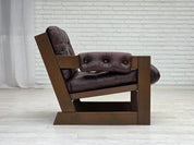 Scandinavian_Armchair,_Upholstered_&_Wood_Frame,_1970s_Denmark