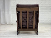 Scandinavian_Armchair,_Upholstered_&_Wood_Frame,_1970s_Denmark