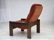 Scandinavian_Armchair,_Upholstered_&_Wood_Frame,_1970s_Denmark