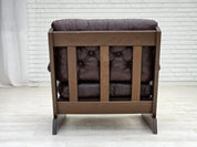 Scandinavian_Armchair,_Upholstered_&_Wood_Frame,_1970s_Denmark