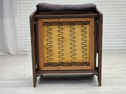 Scandinavian_Armchair,_Upholstered_&_Wood_Frame,_1970s_Denmark