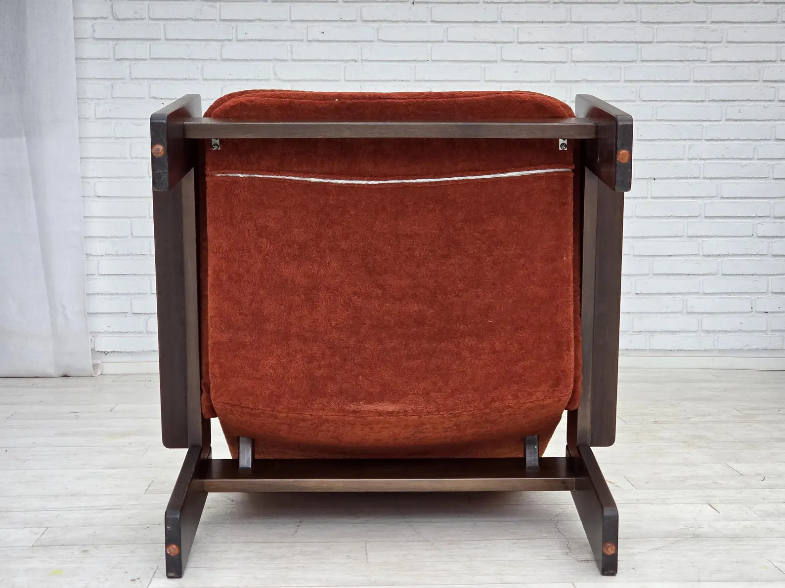 Scandinavian_Armchair,_Upholstered_&_Wood_Frame,_1970s_Denmark