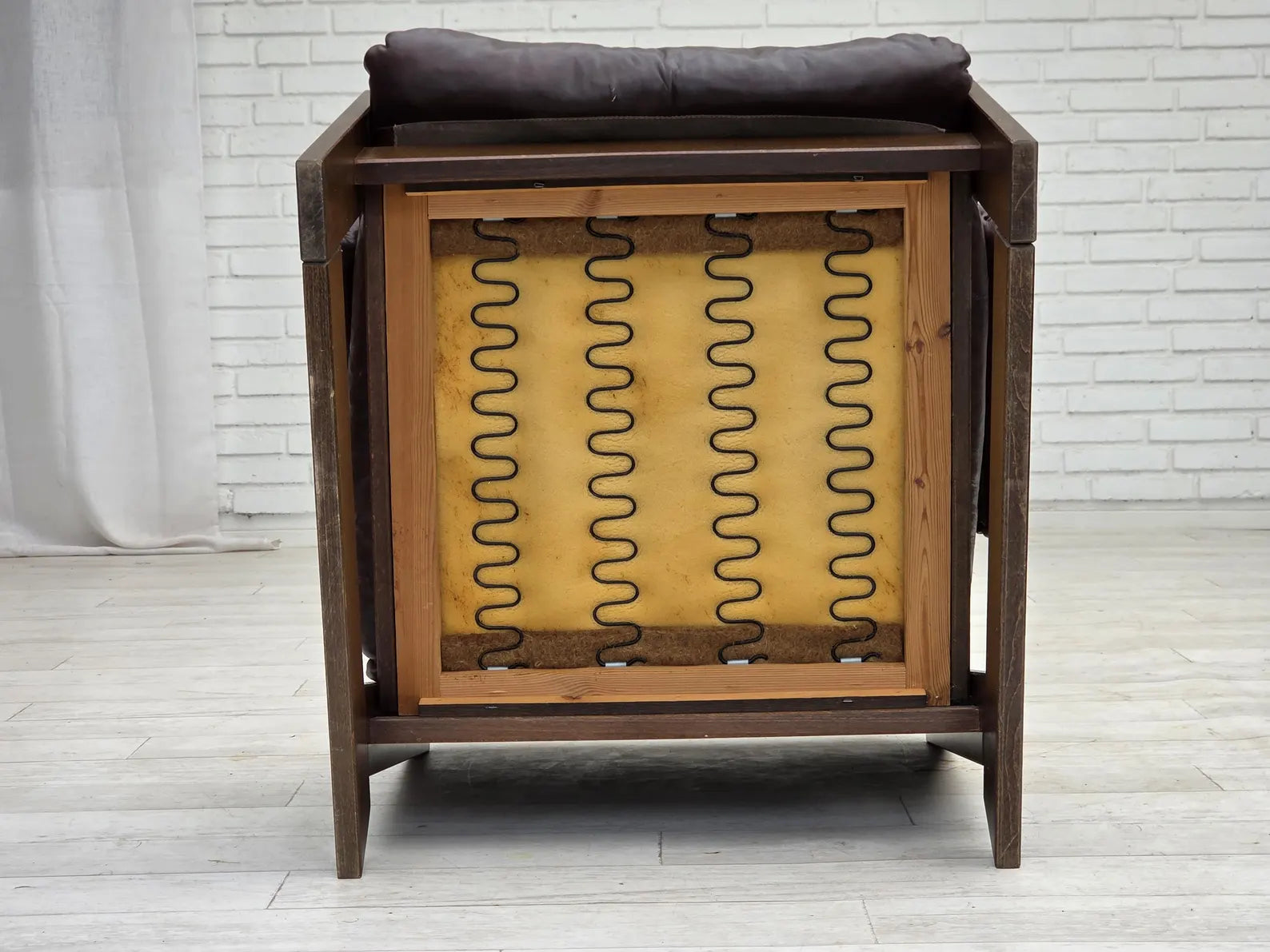 Scandinavian_Armchair,_Upholstered_&_Wood_Frame,_1970s_Denmark