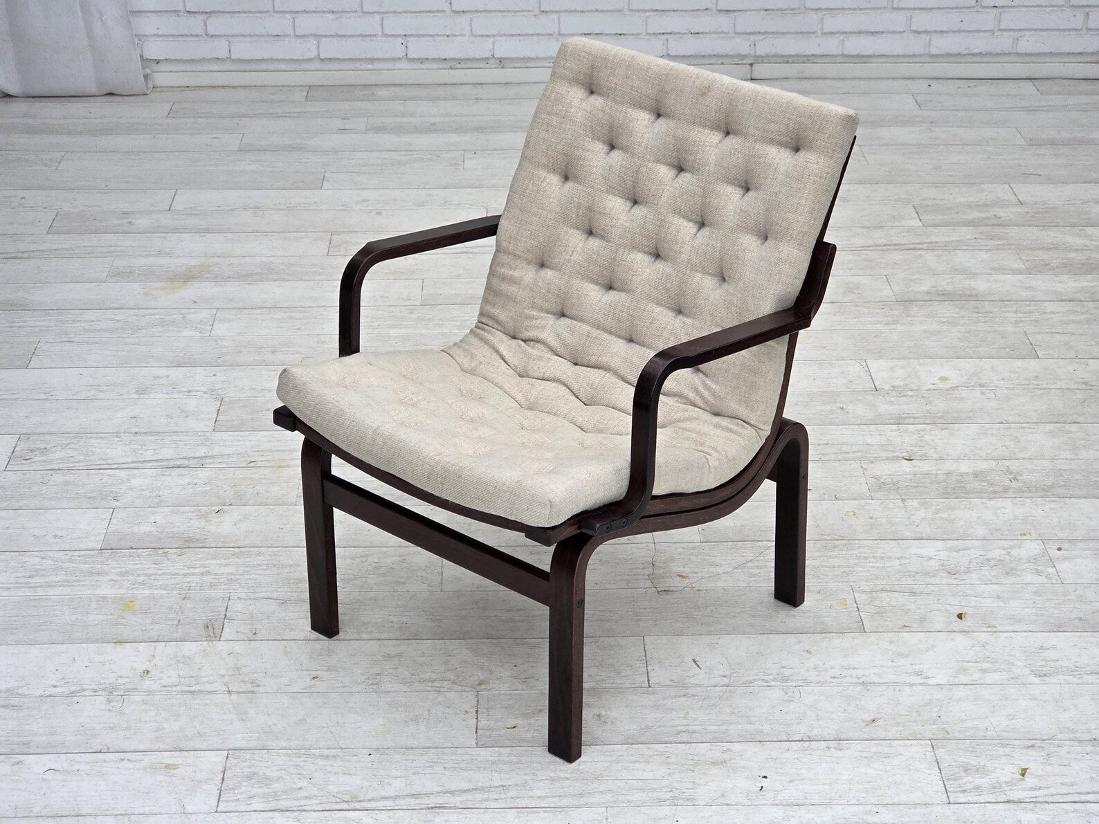 Scandinavian_Modern_Wool_Armchair_with_Beech_Frame,_1970s,_Scandinavia