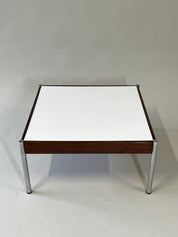 Square_Scandinavian_Coffee_Table_with_Chrome_Legs_and_Teak_Details,_1960s,_Scandinavia