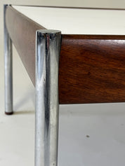 Square_Scandinavian_Coffee_Table_with_Chrome_Legs_and_Teak_Details,_1960s,_Scandinavia