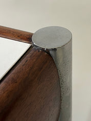 Square_Scandinavian_Coffee_Table_with_Chrome_Legs_and_Teak_Details,_1960s,_Scandinavia