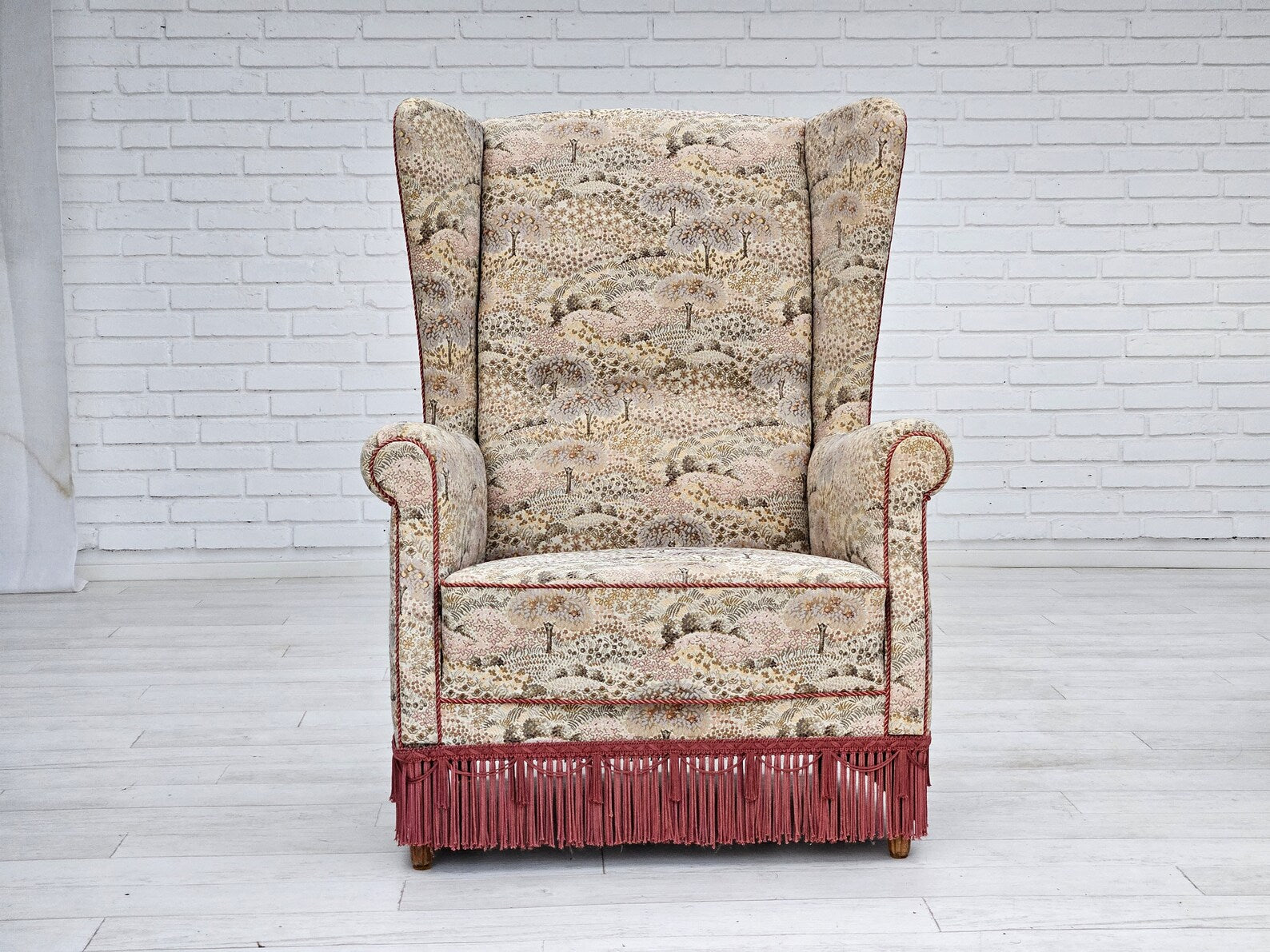 Scandinavian_High-Back_Armchair_Floral_Upholstery_1950s_Denmark