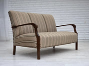 1950s_Danish_Two_Seater_Sofa_in_Green_Fabric,_Denmark