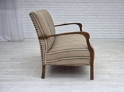 1950s_Danish_Two_Seater_Sofa_in_Green_Fabric,_Denmark