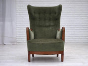 Scandinavian_Modern_Lounge_Chair,_Teak_&_Upholstery,_1960s_Denmark