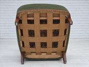Scandinavian_Modern_Lounge_Chair,_Teak_&_Upholstery,_1960s_Denmark