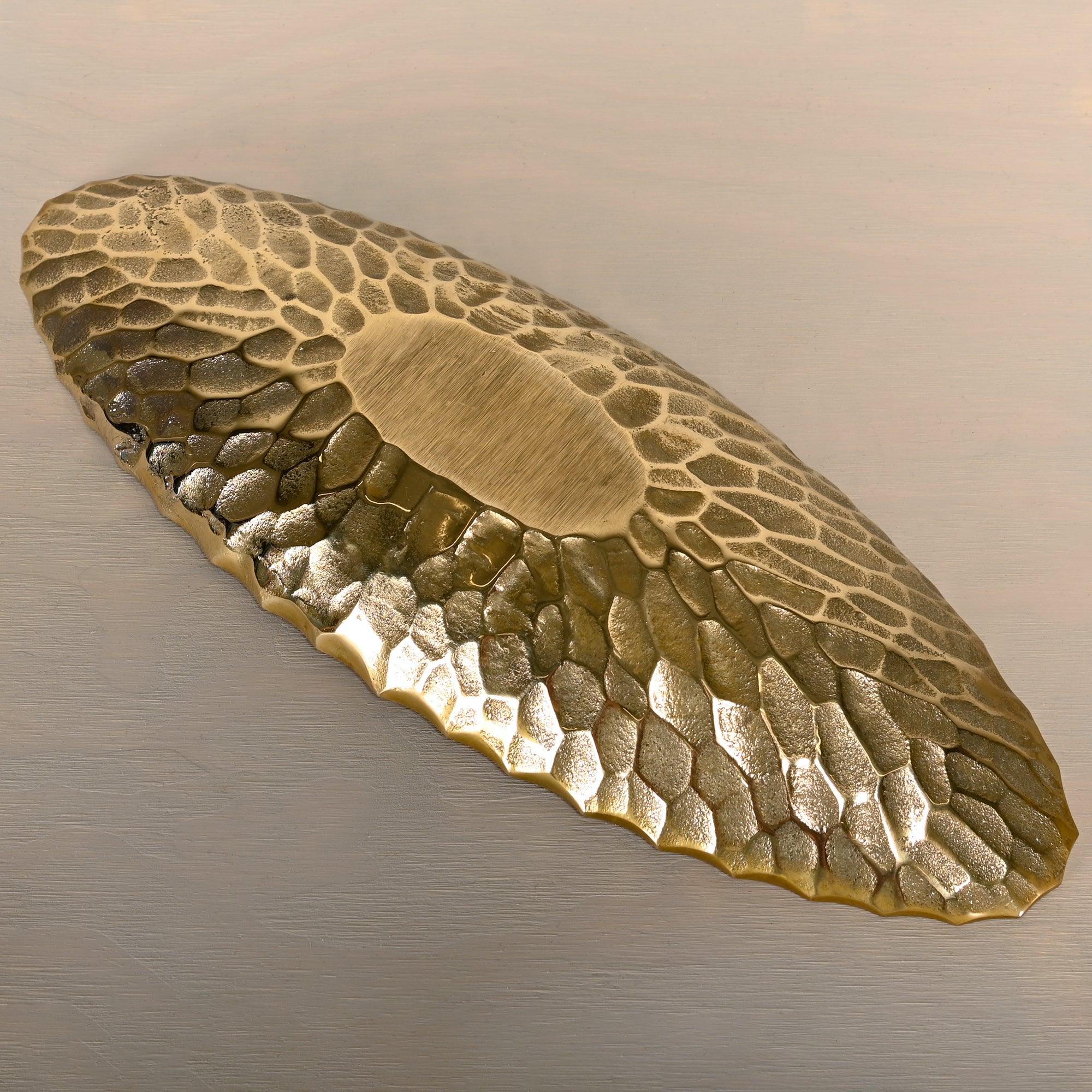 Handmade_Oval_Solid_Brass_Bowl_with_Hammered_Textured_Exterior_and_Smooth_Interior