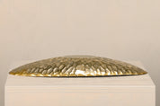 Handmade_Oval_Solid_Brass_Bowl_with_Hammered_Textured_Exterior_and_Smooth_Interior
