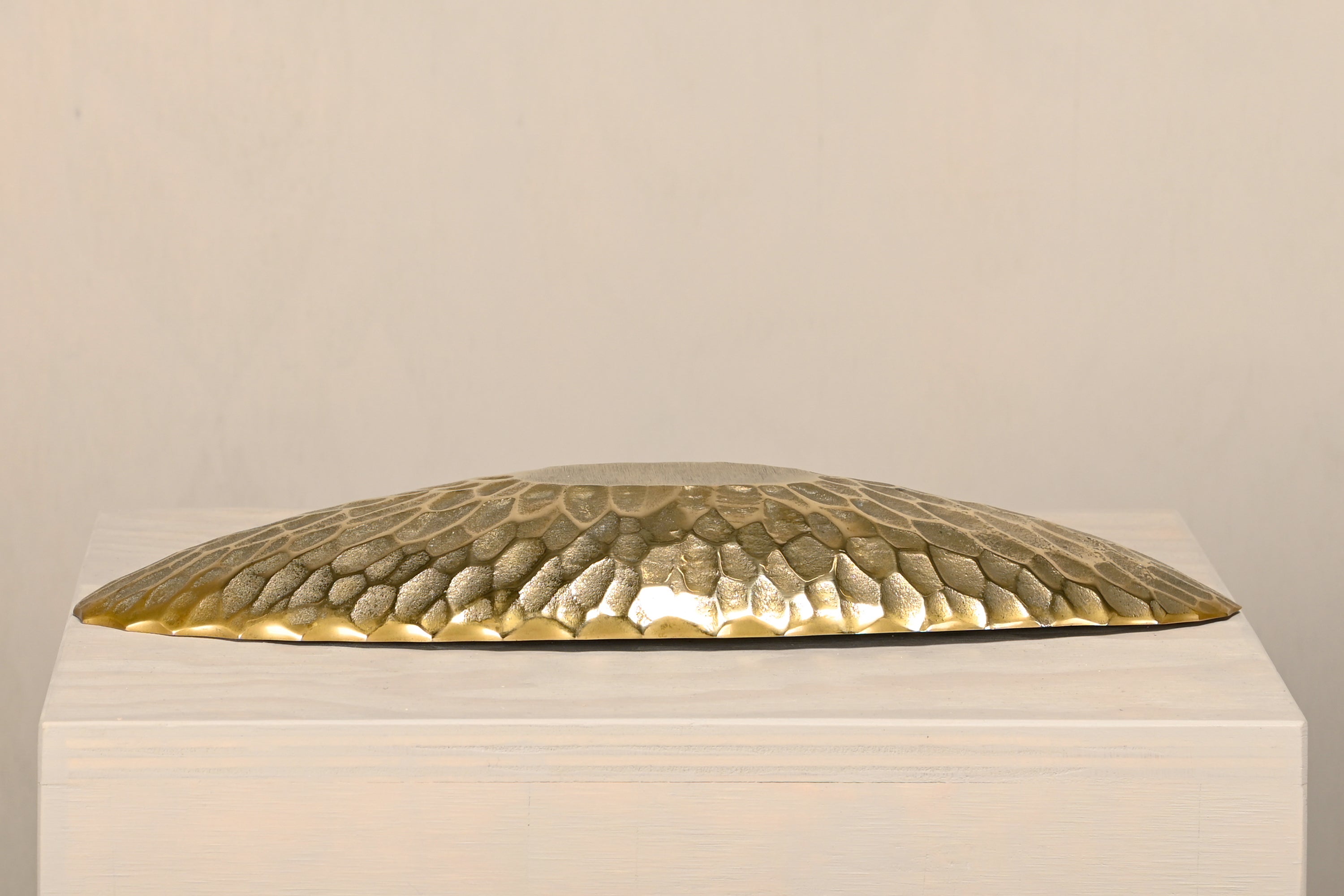 Handmade_Oval_Solid_Brass_Bowl_with_Hammered_Textured_Exterior_and_Smooth_Interior