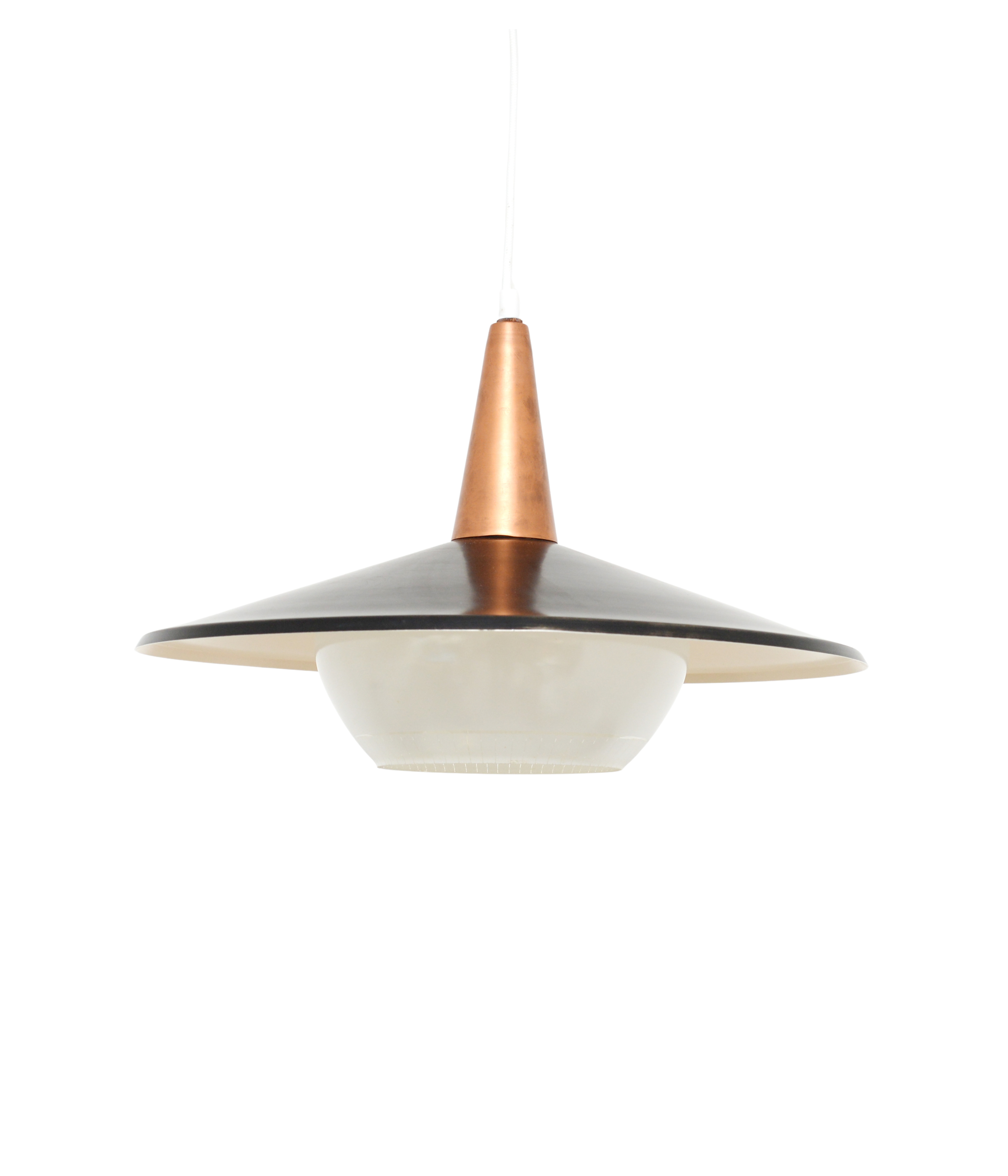 Scandinavian_Pendant_Lamp_with_Copper_Top_and_Glass_Shade,_1970s