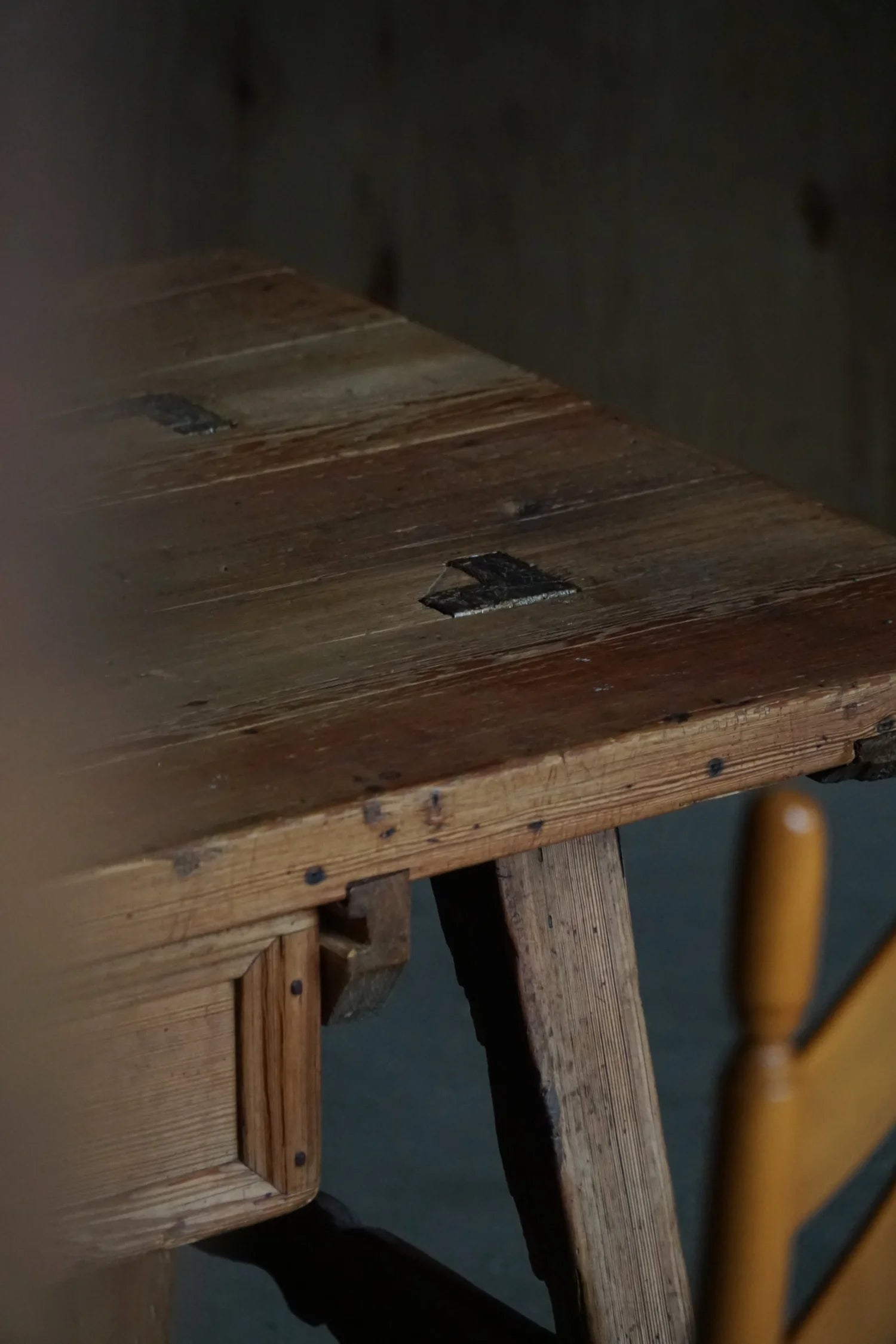 Scandinavian_Pine_Dining_Table_or_Desk_with_Drawer,_1970s