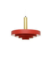 Scandinavian_Red_and_Gold_Multi-Shade_Pendant_Lamp,_1960s