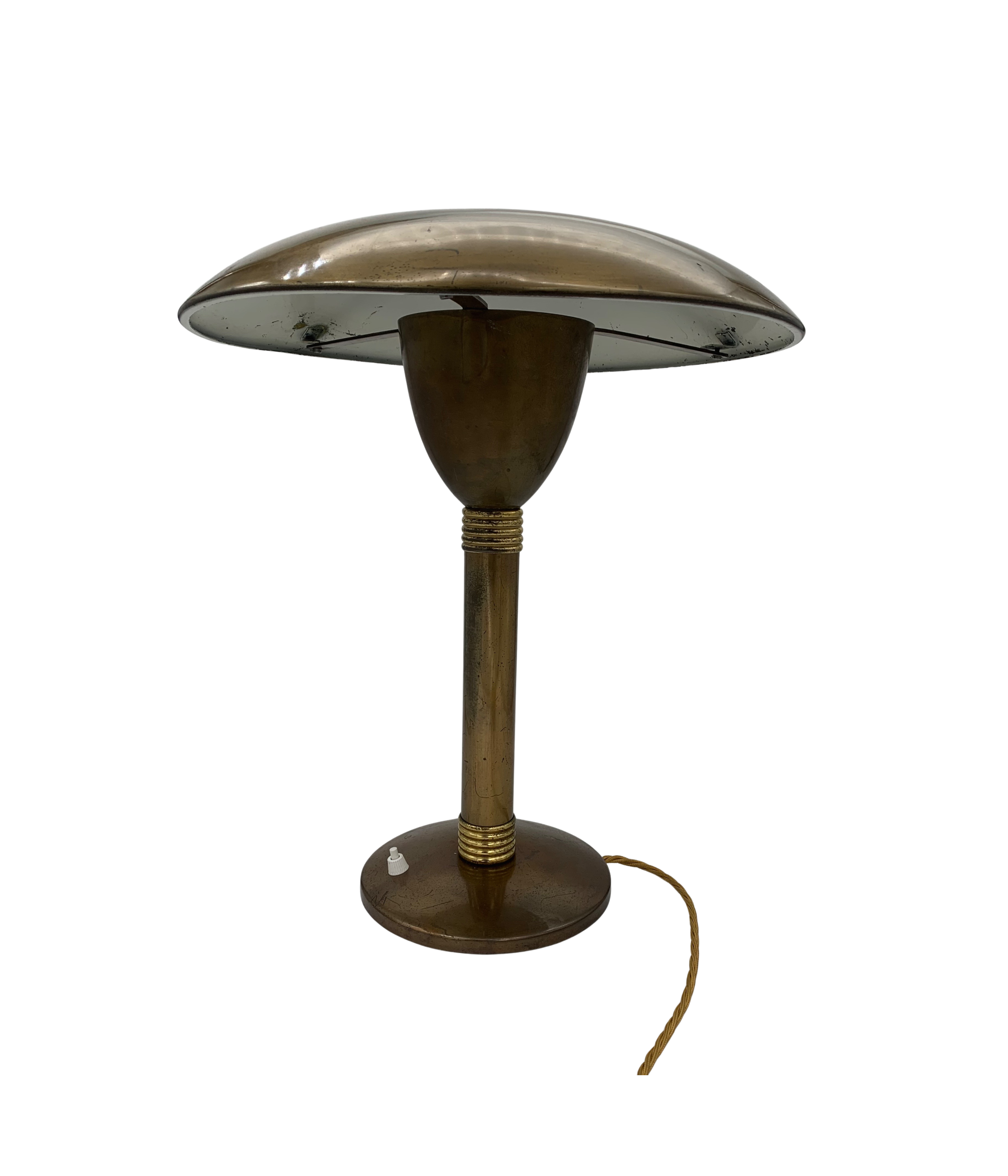 Sciolari_Brass_Table_Lamp,_Italian_Mid_Century_Modern_Lighting,_circa_1940s