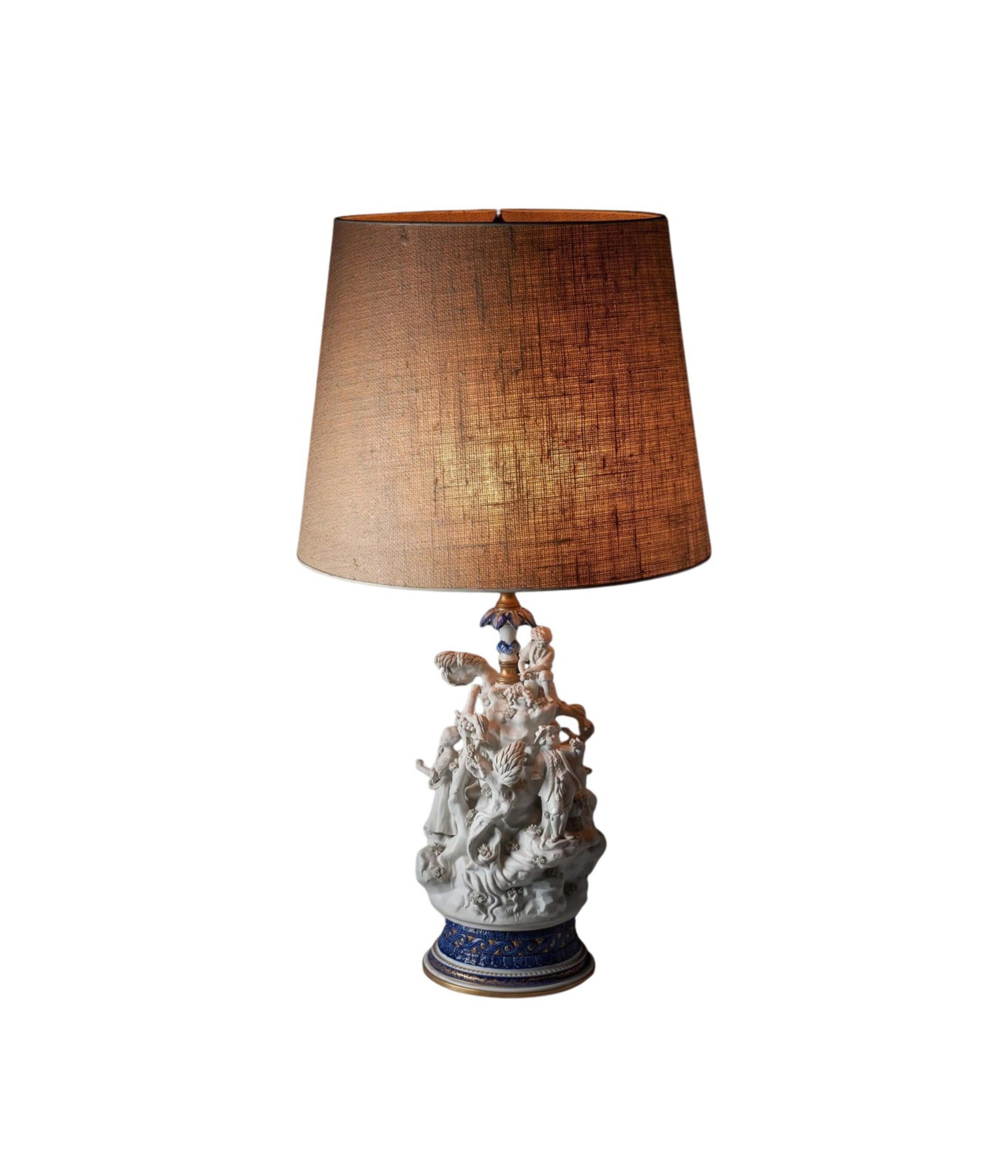 Sculpted_Table_Lamp,_Mangani,_Porcelain,_20th_Century,_Italy