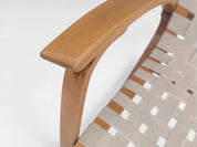 Functionalist_Bentwood_Lounge_Chair_by_Jan_Vaněk_with_Ivory_Woven_Straps,_Czechoslovakia,_1930s