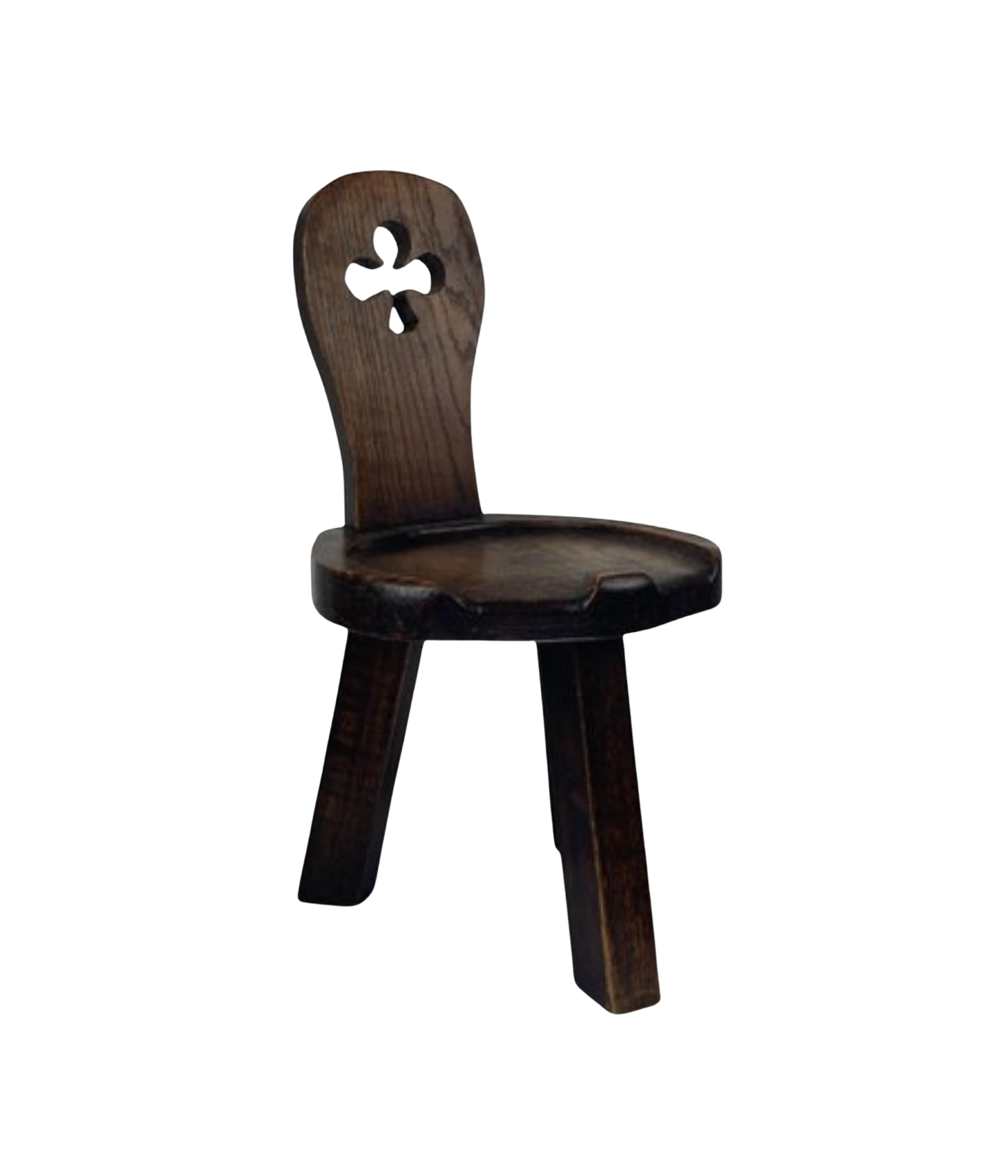 Sculptural_Brutalist_Oak_Tripod_Stool,_1960s,_Europe