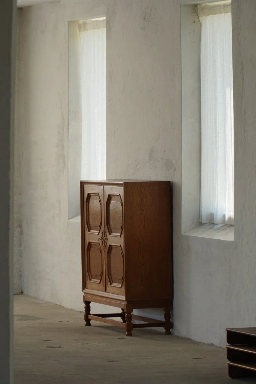 Sculptural_Burl_Oak_Cabinet,_Scandinavian_Modern_Design