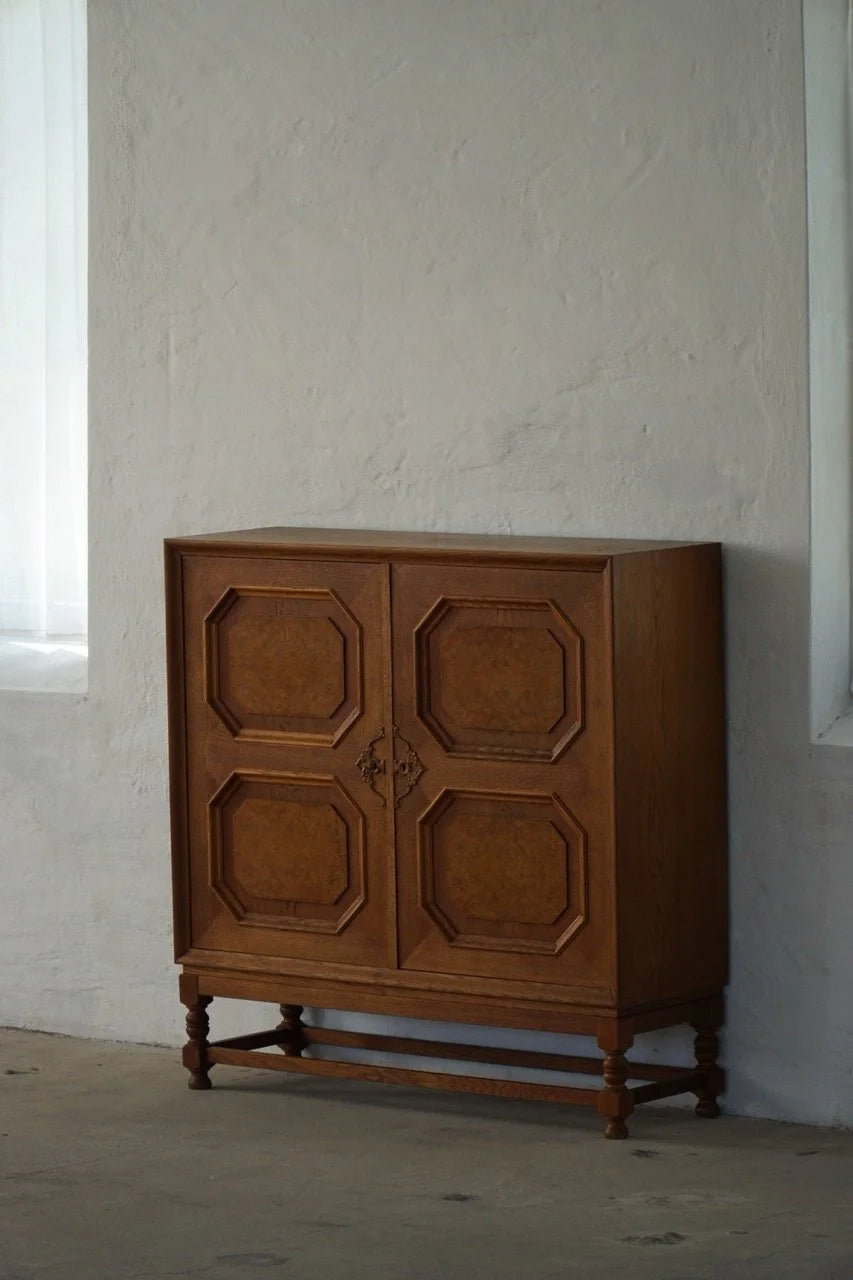 Sculptural_Burl_Oak_Cabinet,_Scandinavian_Modern_Design