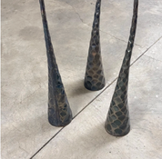Set_of_3_Sculptural_Burnished_Metal_Floor_Candle_Holders,_Italy,_1980s