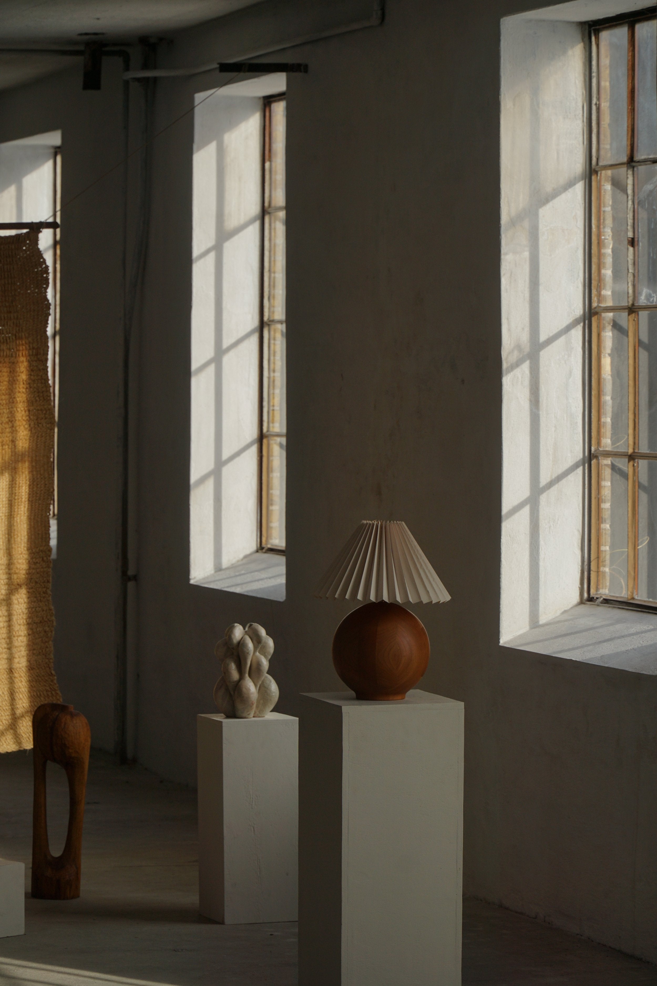 Sculptural_Dark_Wood_Sphere_Table_Lamp,_1980