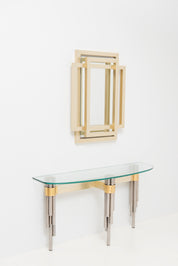 Sculptural_mirror_in_brass,_1970s_by_Philippe_Jean