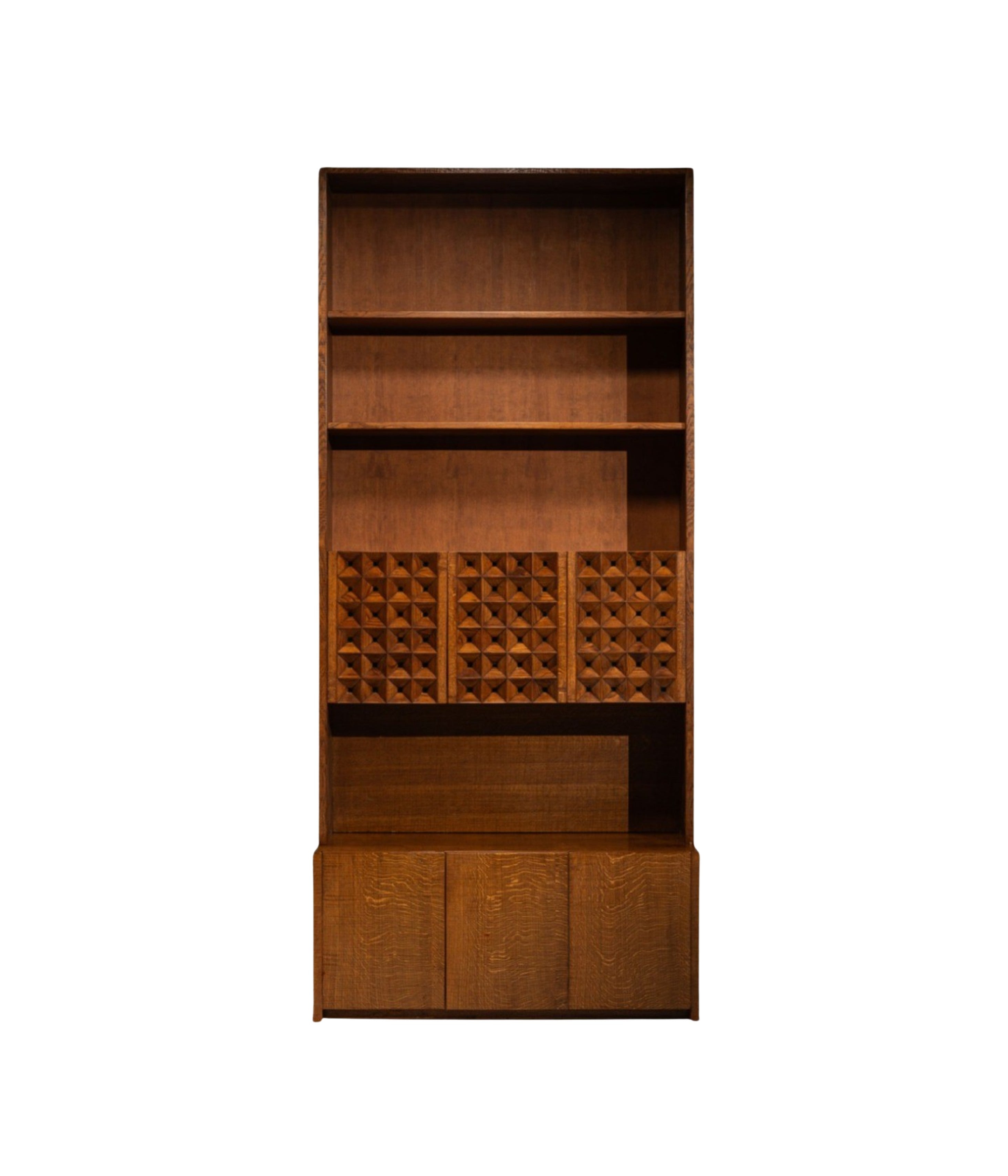 Sculptural_Oak_Bookcase_by_Giuseppe_Rivadossi,_1970s,_Italy