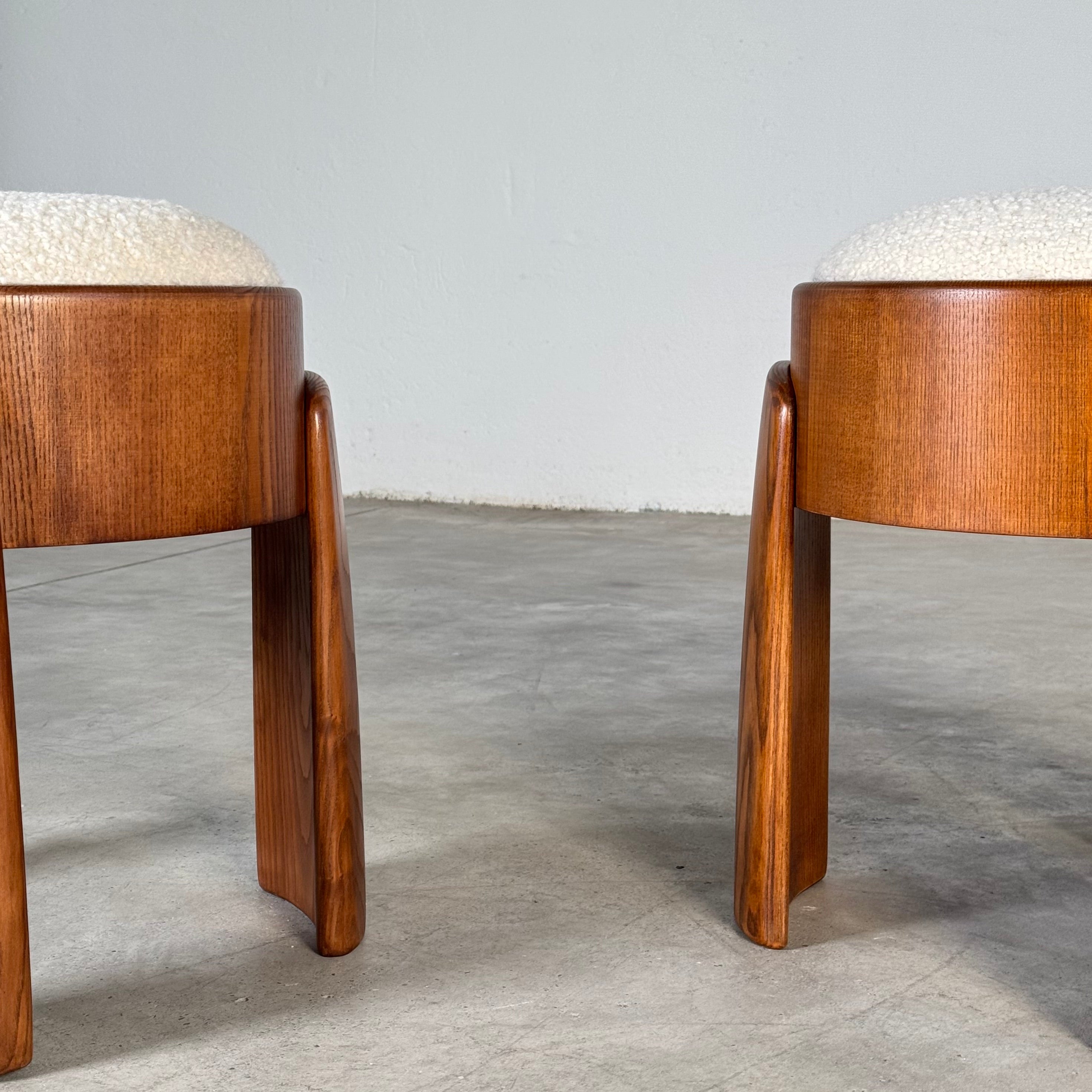 Set_of_2_Ash_Wood_Stools_with_Dedar_Milano_Bouclé_Ivory_by_FORME