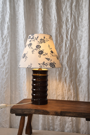 Hungarian_Modernist_Sculptural_Ceramic_Table_Lamp_in_Dark_Brown_Glaze_with_Original_Label,_1970s