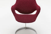 Scimitar_Dining_Set_by_Boris_Tabacoff_for_MMM,_Chrome_and_Bouclé_Dining_Suite,_France,_1971