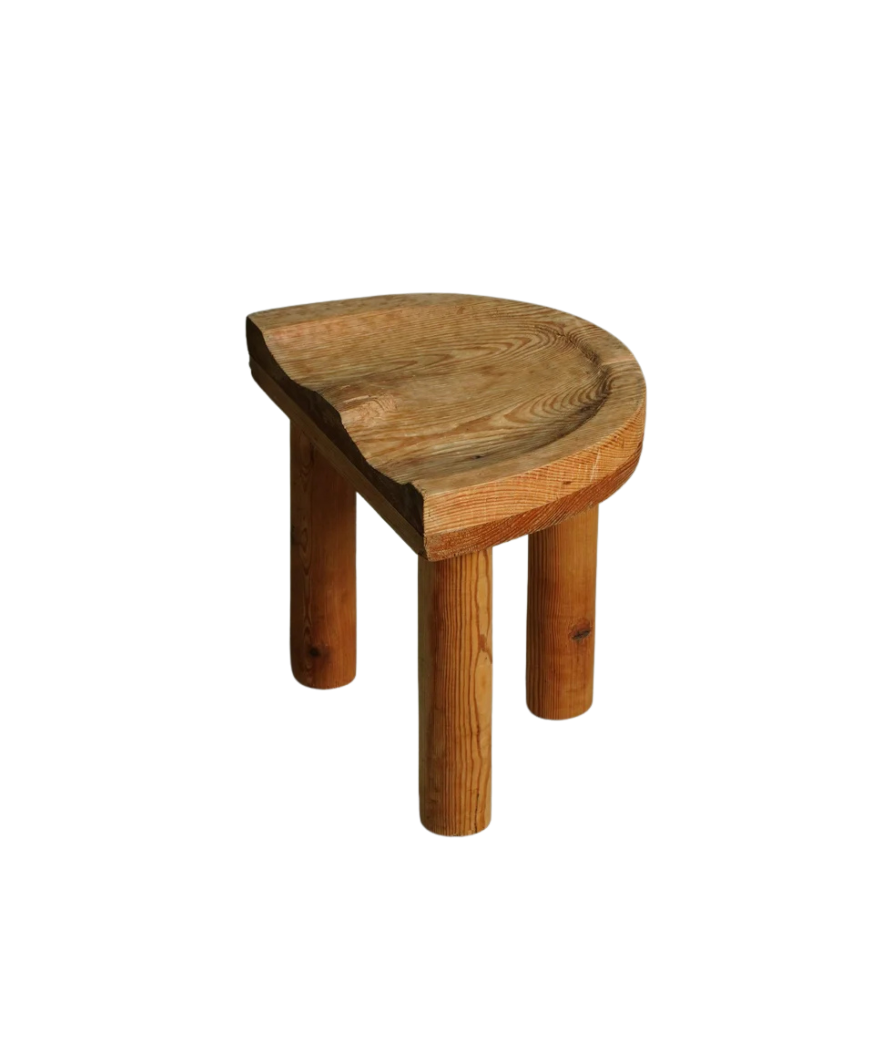 Sculptural_Swedish_Folk_Art_Pine_Stool,_Mid_Century,_1950s