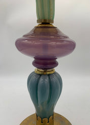 Seguso_Murano_Glass_Table_Lamp_with_Pleated_Shade,_Italian_Vintage_Lighting