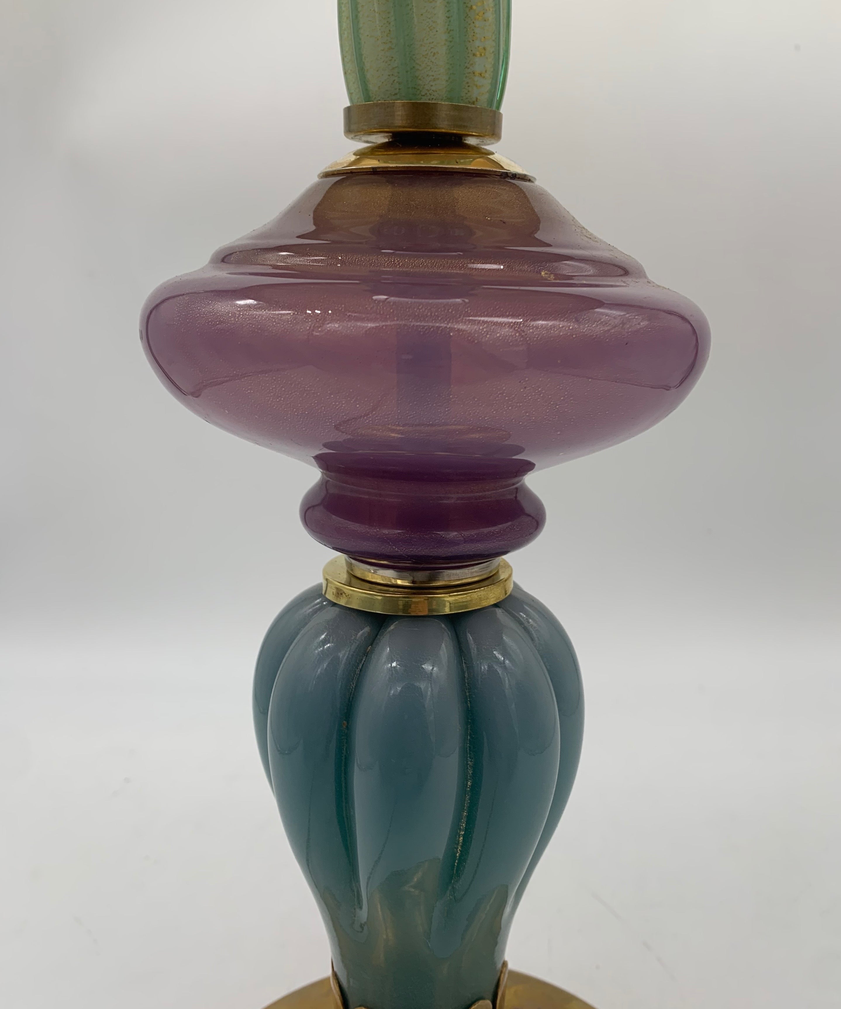 Seguso_Murano_Glass_Table_Lamp_with_Pleated_Shade,_Italian_Vintage_Lighting