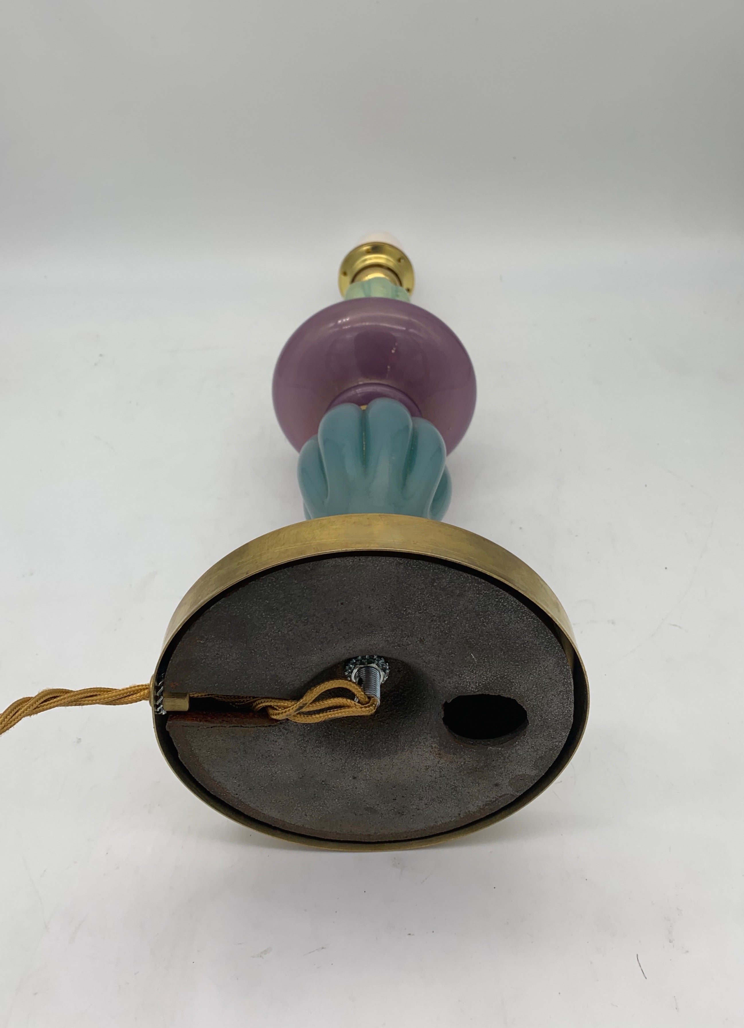 Seguso_Murano_Glass_Table_Lamp_with_Pleated_Shade,_Italian_Vintage_Lighting