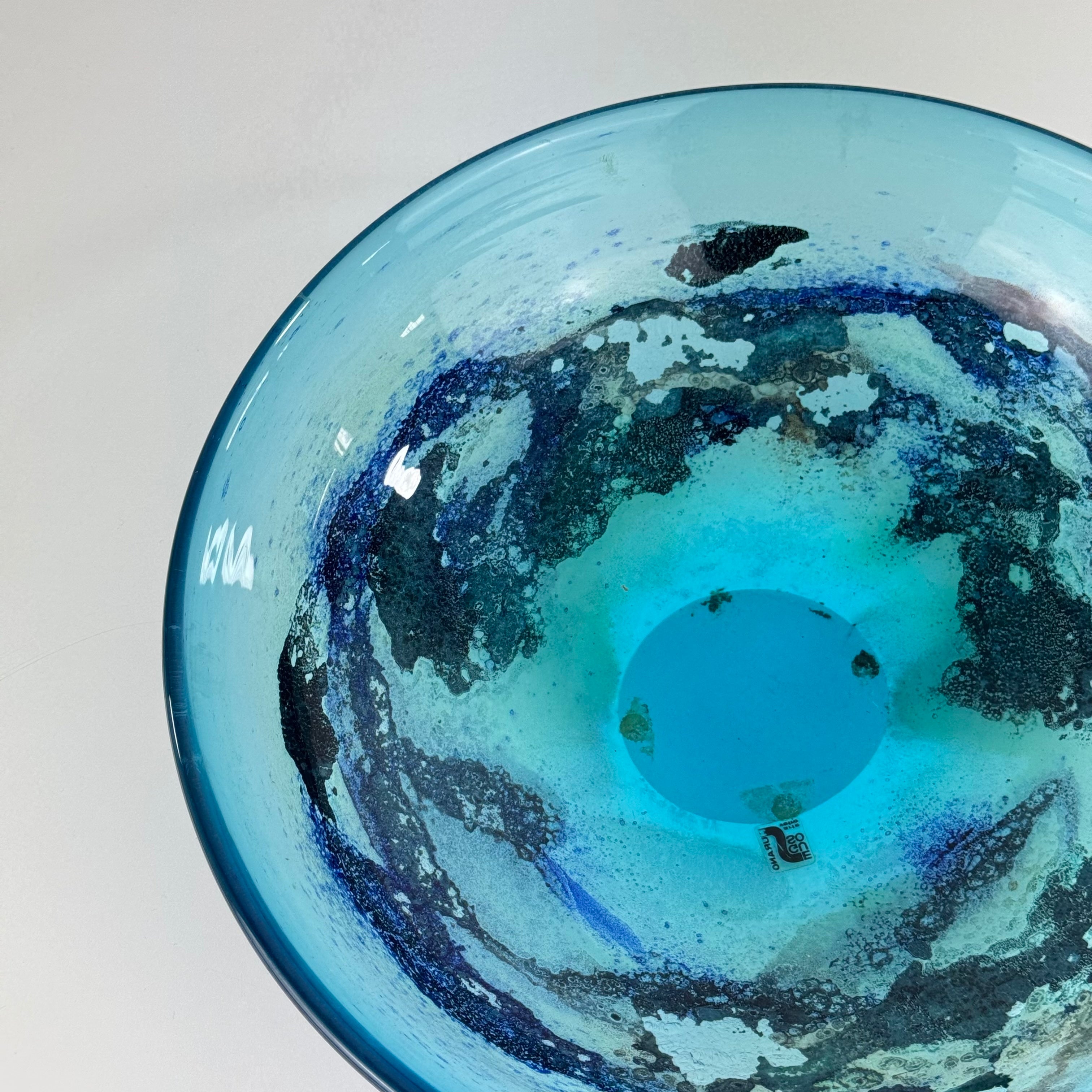 1980s_Murano_Glass_Centerpiece_Bowl_by_Seguso_Vetri_d’Arte,_Signed_and_Labelled