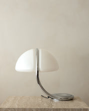 Elio_Martinelli_Serpente_599_Table_Lamp_for_Martinelli_Luce_in_Chrome_and_Opal_Methacrylate,_Italy,_1970s