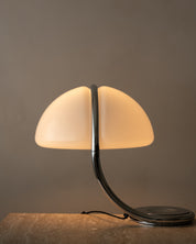 Elio_Martinelli_Serpente_599_Table_Lamp_for_Martinelli_Luce_in_Chrome_and_Opal_Methacrylate,_Italy,_1970s