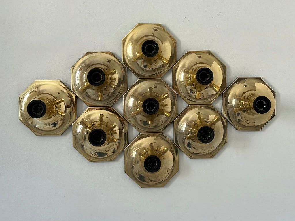 Set_of_9_Brass_Wall_Sconces_by_Motoko_Ishii_for_Staff_Leuchten,_1970