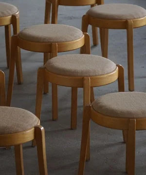 Set_of_14_Swedish_Stackable_Birch_Stools_by_Form_&_Miljø,_1980s