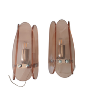 Set_of_2_1970s_VECA_Pink_Crystal_Glass_and_Chrome_Wall_Lights,_Italy