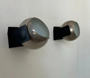 Set_of_2_Adjustable_Chrome_and_Black_Metal_Wall_Sconces,_France_1970s