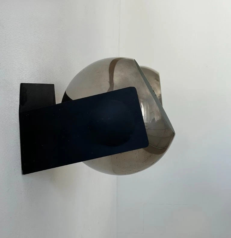 Set_of_2_Adjustable_Chrome_and_Black_Metal_Wall_Sconces,_France_1970s