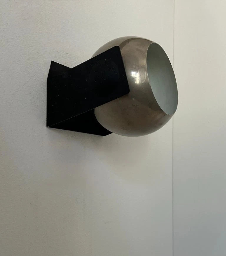 Set_of_2_Adjustable_Chrome_and_Black_Metal_Wall_Sconces,_France_1970s