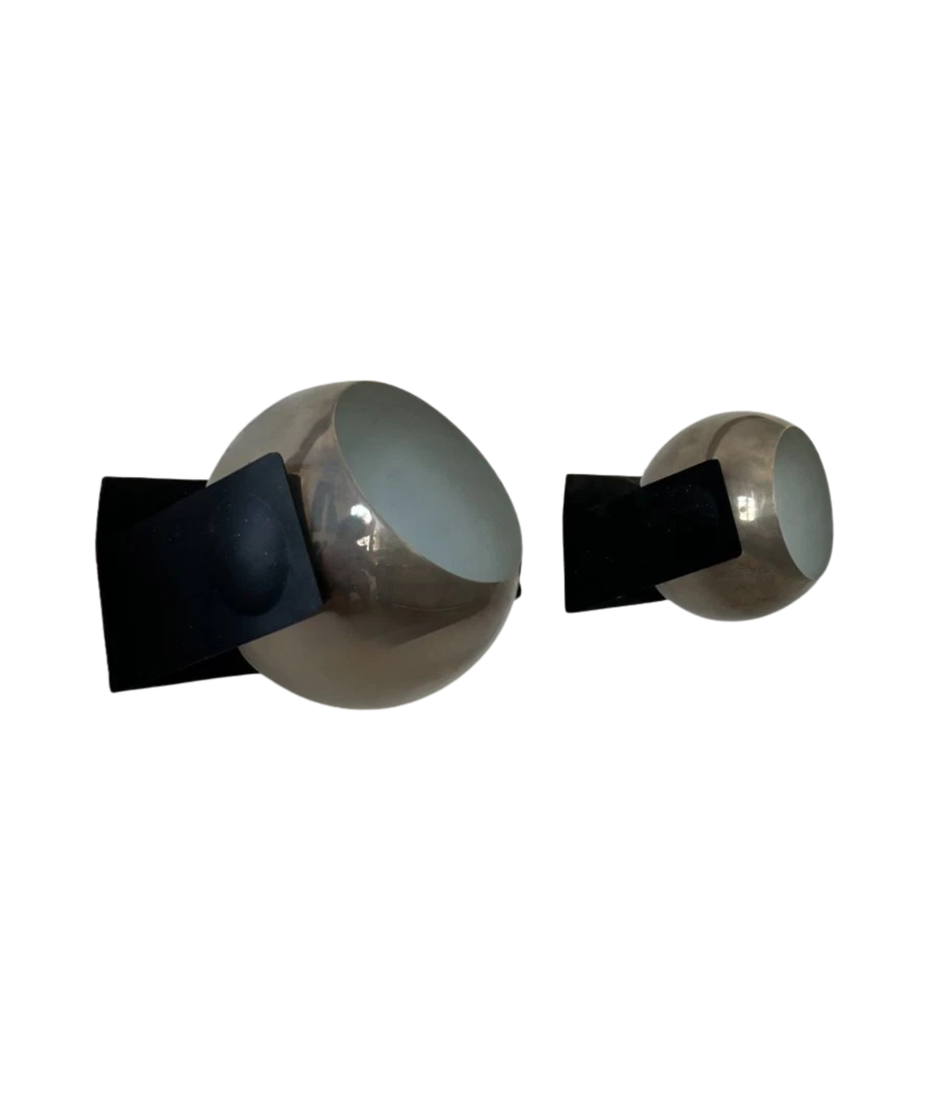 Set_of_2_Adjustable_Chrome_and_Black_Metal_Wall_Sconces,_France_1970s